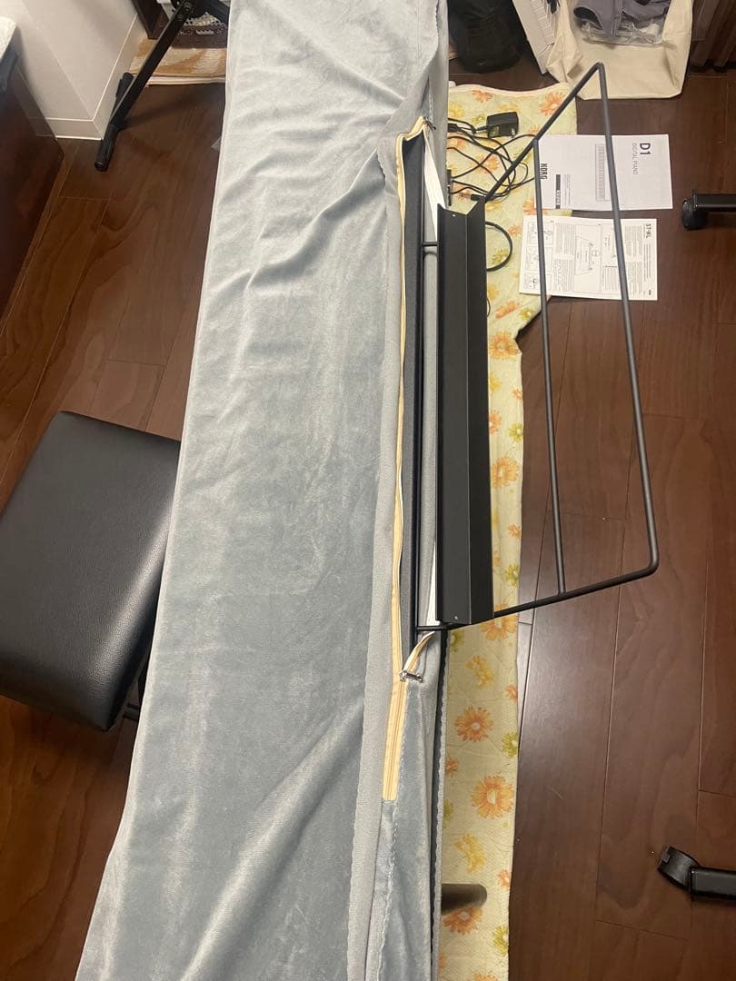 KORG D1 88鍵電子ピアノ 22年モデル 美品 ペダル 譜面台