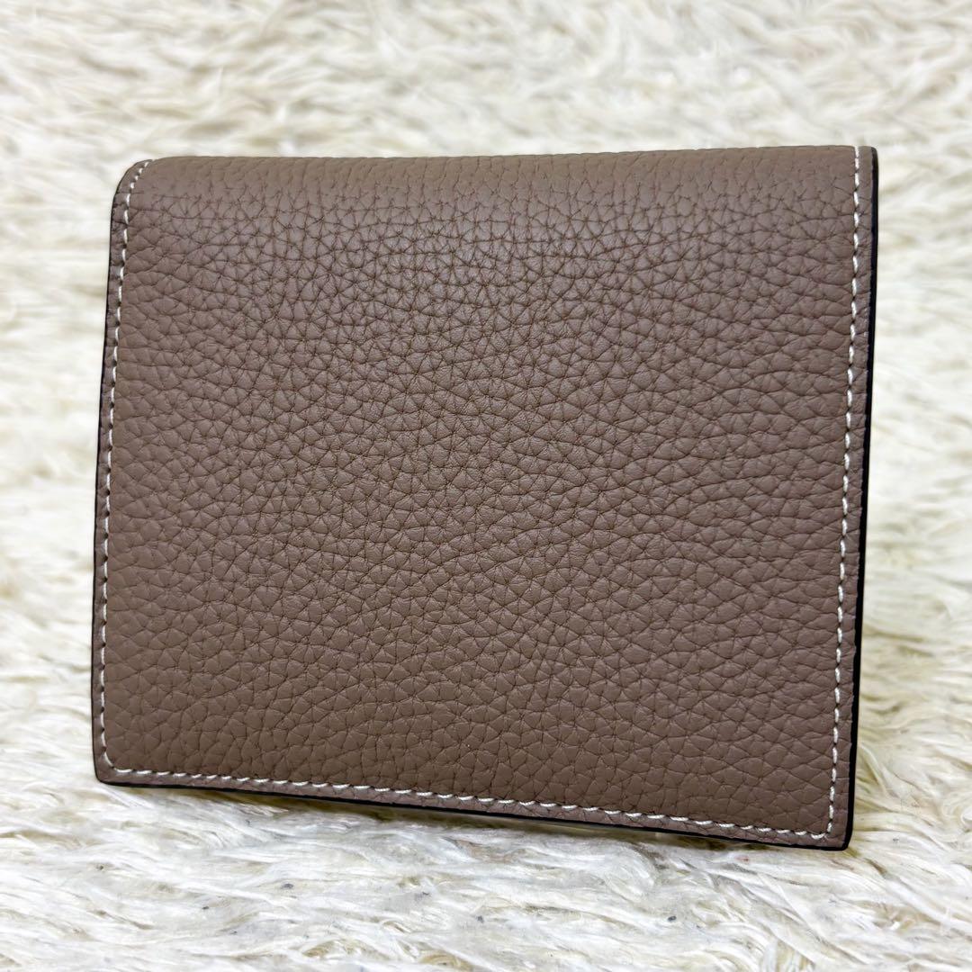 【極美品】ボナベンチュラ バイフォールドウォレット 二つ折り財布 グレージュ