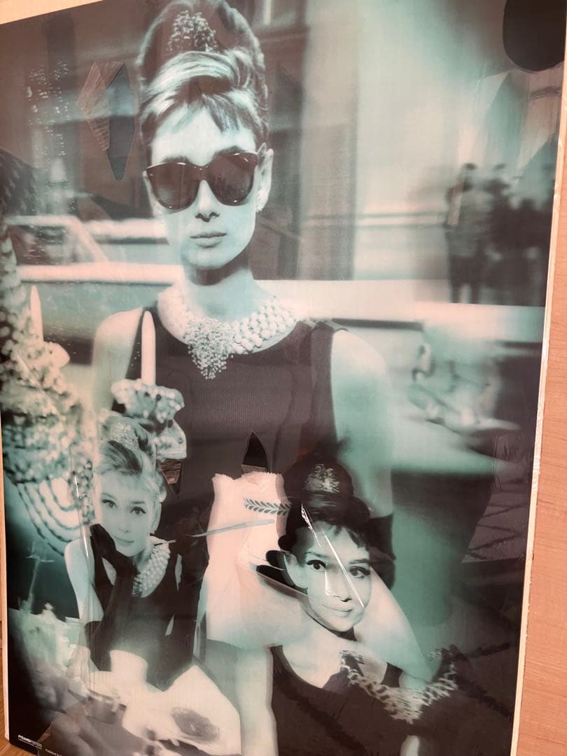 激レア！デッドストック新品オードリーヘップバーン3Dポスターティファニーで朝食を