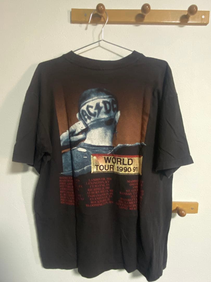 【当時物希少】AC/DC ワールドツアーTシャツ 1990-91