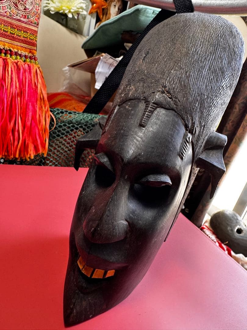 ✴︎安い！！✴︎アフリカンマスク 木製 ✴︎クオリティ高いです！
