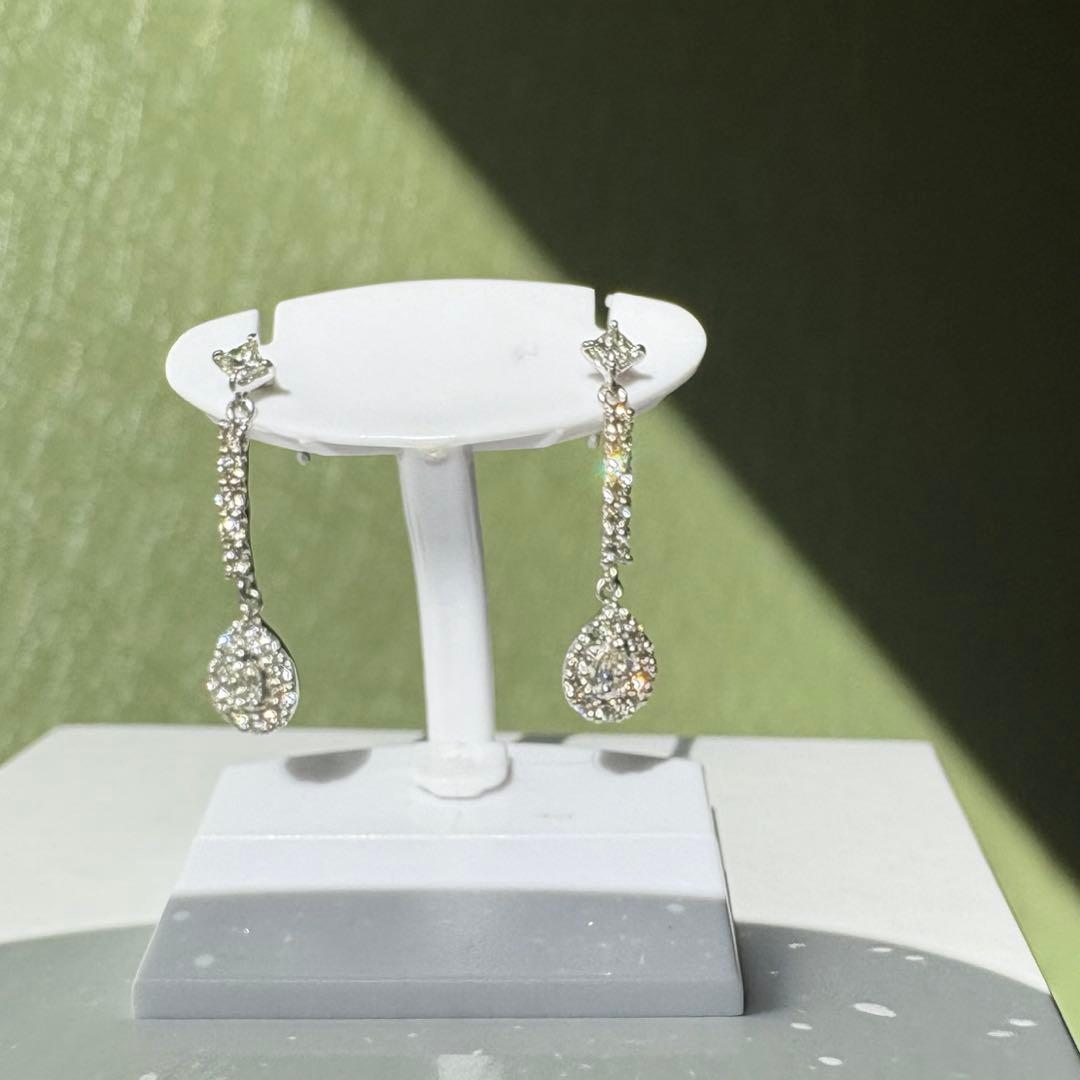 ダイヤモンド ピアス プラチナ