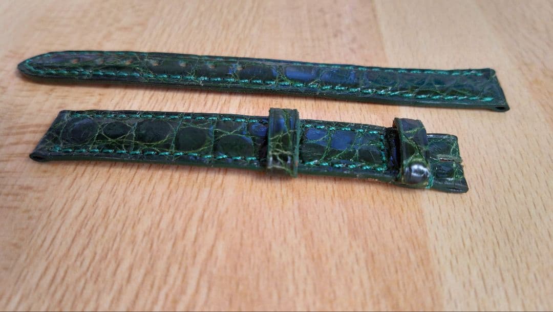 未使用 *＊*… Cartier コリゼ用レザーベルト グリーンカラー *＊*…