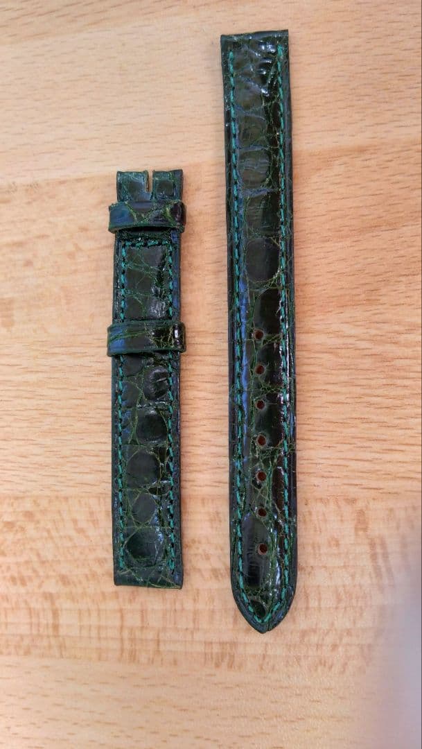 未使用 *＊*… Cartier コリゼ用レザーベルト グリーンカラー *＊*…