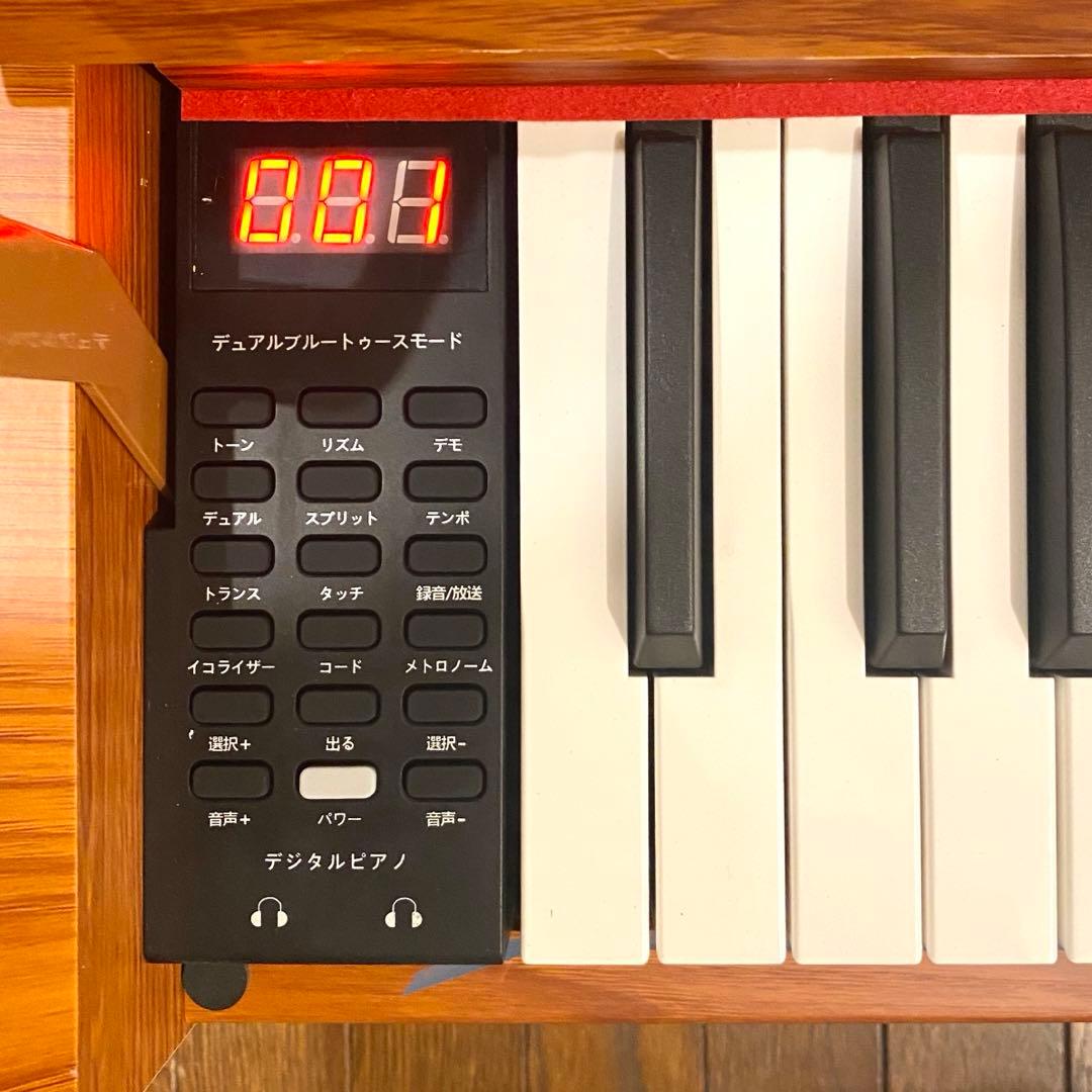 【新品 引き取り歓迎 配達も可】木製アップライト 多機能リアル電子ピアノ