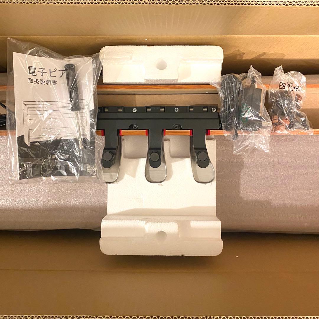 【新品 引き取り歓迎 配達も可】木製アップライト 多機能リアル電子ピアノ