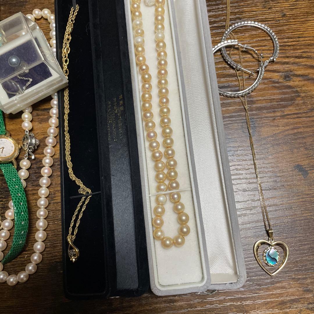 リ*ン様 遺品整理 パールと金属のエレガントアクセサリーセット