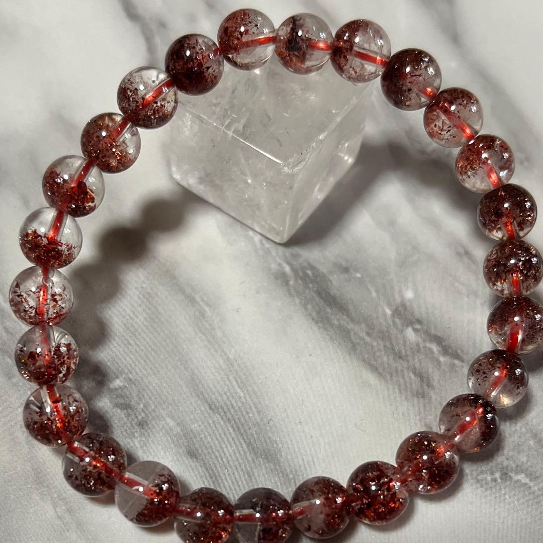 ブラジル産 レピドクロライトインクォーツ(ファイヤクォーツ) ブレスレット