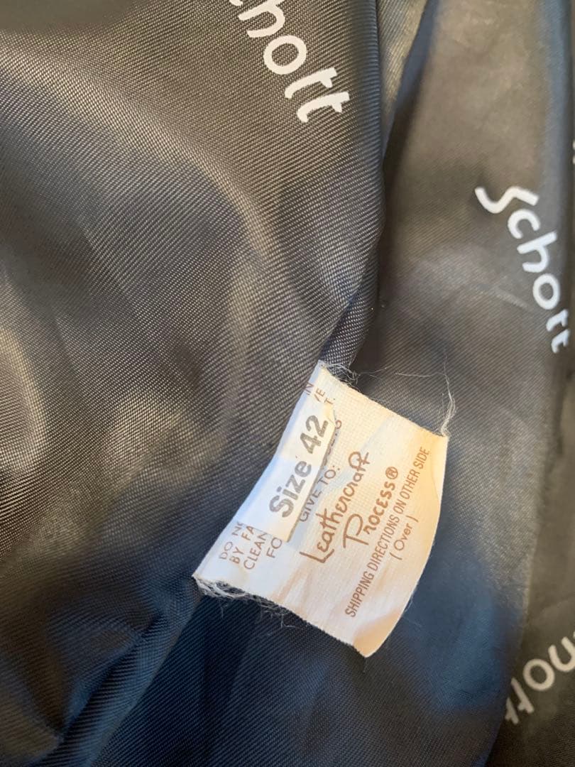 Schott レザーシングルライダース 美品 サイズ42 USA製ヴィンテージ