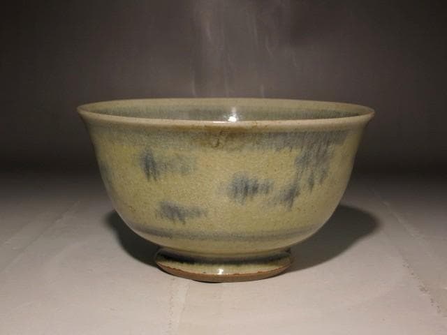 膳所焼　安南写雲錦絵茶碗　淡々斎花押の逸品 s397