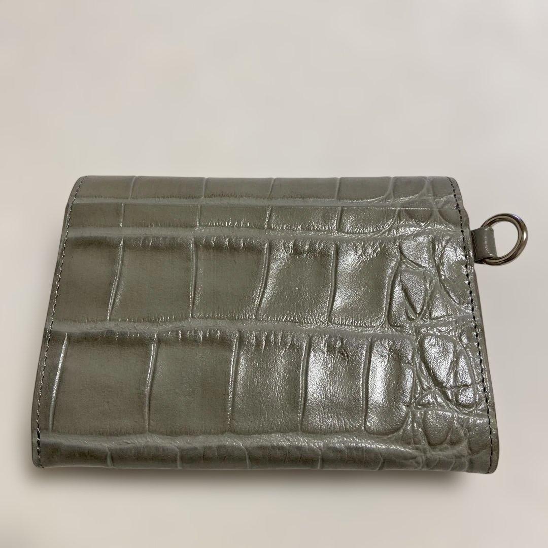 Vivienne Westwood 二つ折財布グレーチャームなし　アウトレット