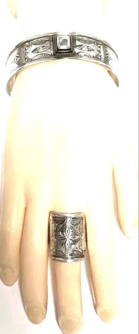 トゥアレグ族　ハンドメイド　シルバーブレスレット