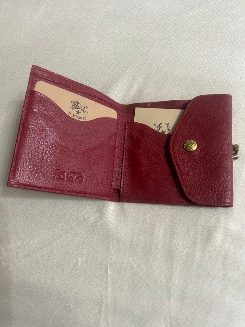 イルビゾンテ　がま口　財布　新品　ボルドー