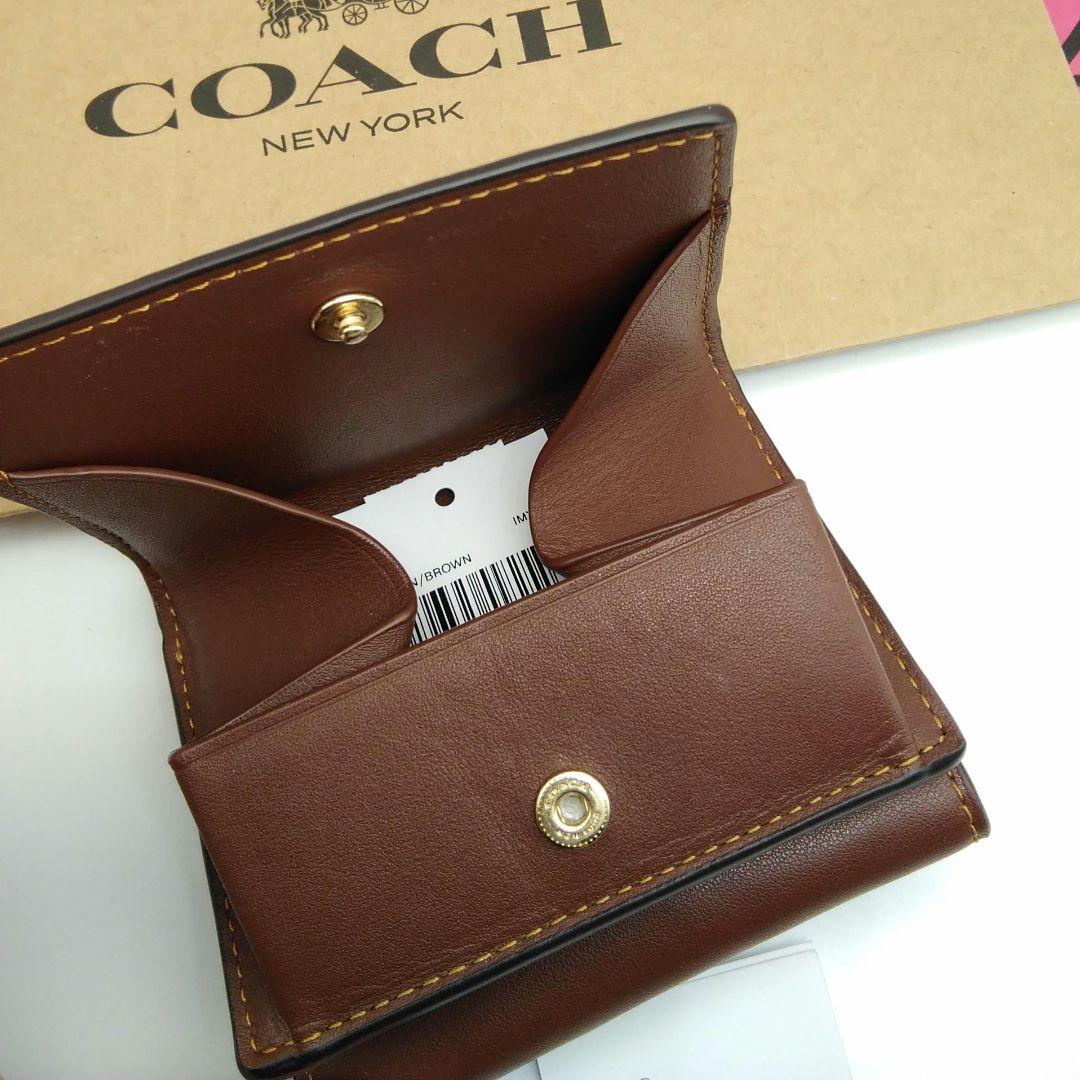 新品　COACH　折り財布　３つ折り財布　レディース
