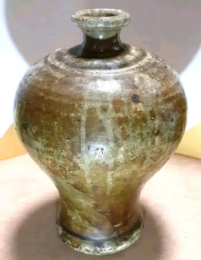 骨董 古い 壺 置物 酒瓶 水瓶 日本 朝鮮 中国 陶印あり