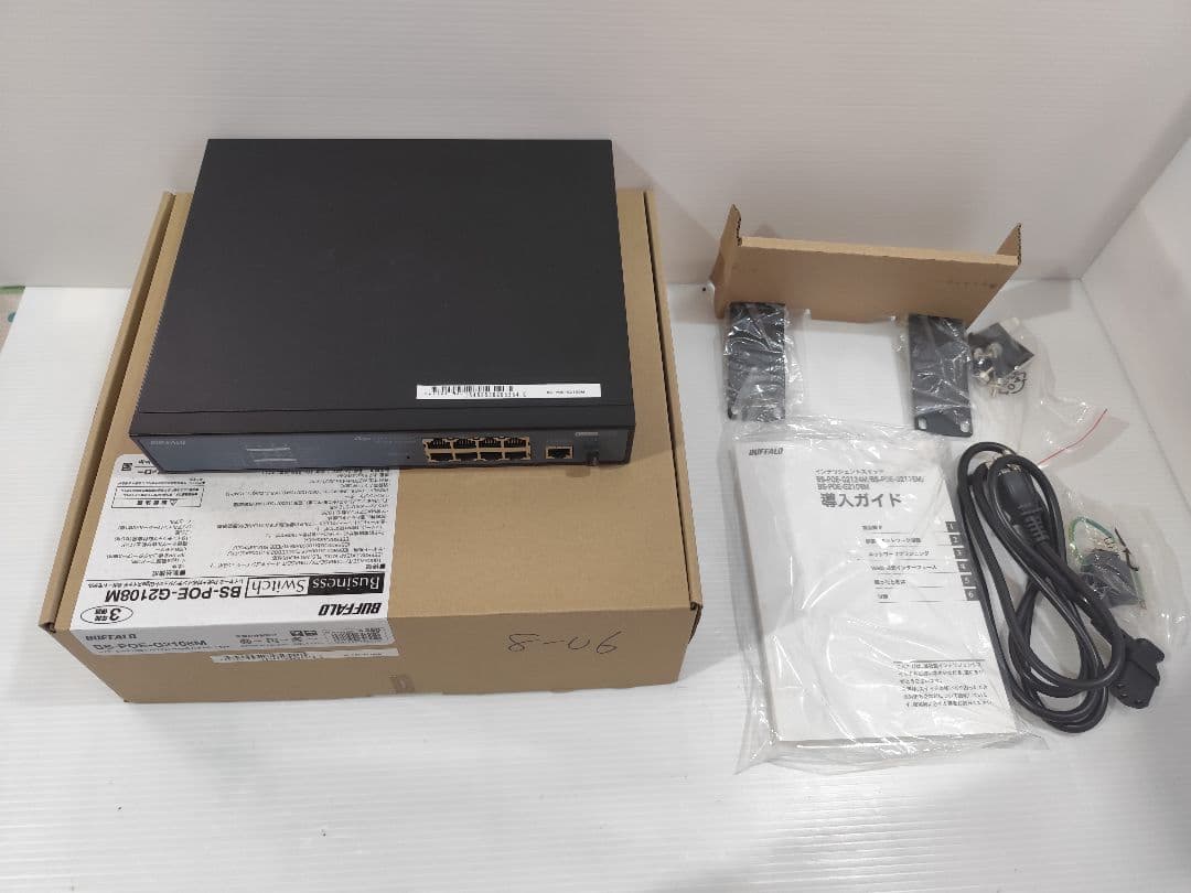 BUFFALO BS-POE-G2108M スイッチングハブ 4台セット