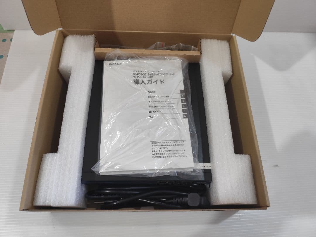 BUFFALO BS-POE-G2108M スイッチングハブ 4台セット