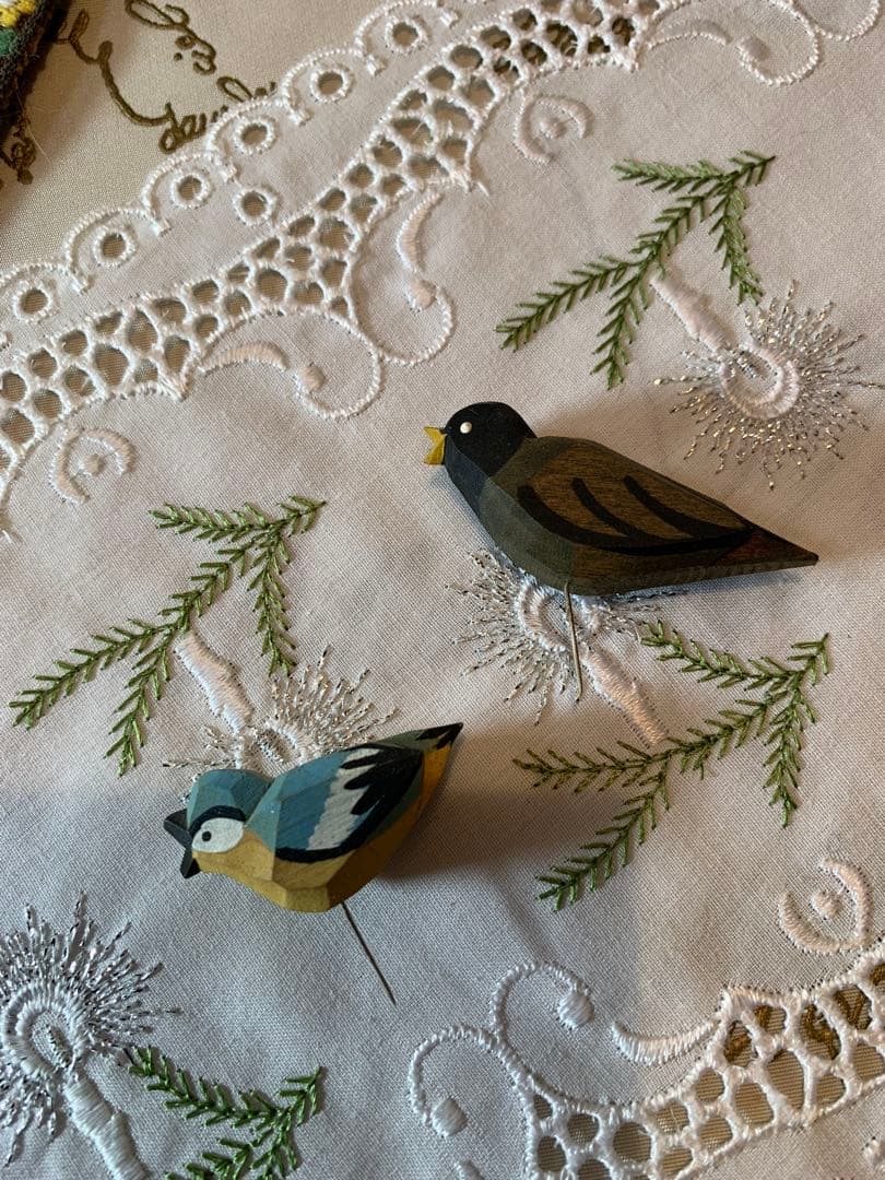 ドイツ製　木製人形　レアなエルツのビンテージの沢山の小鳥の止まり木！可愛い過ぎ！