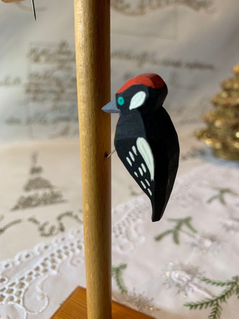 ドイツ製　木製人形　レアなエルツのビンテージの沢山の小鳥の止まり木！可愛い過ぎ！