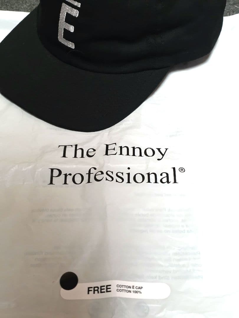 ENNOY COTTON Ē CAP BLACK キャップ エンノイ　新品未使用