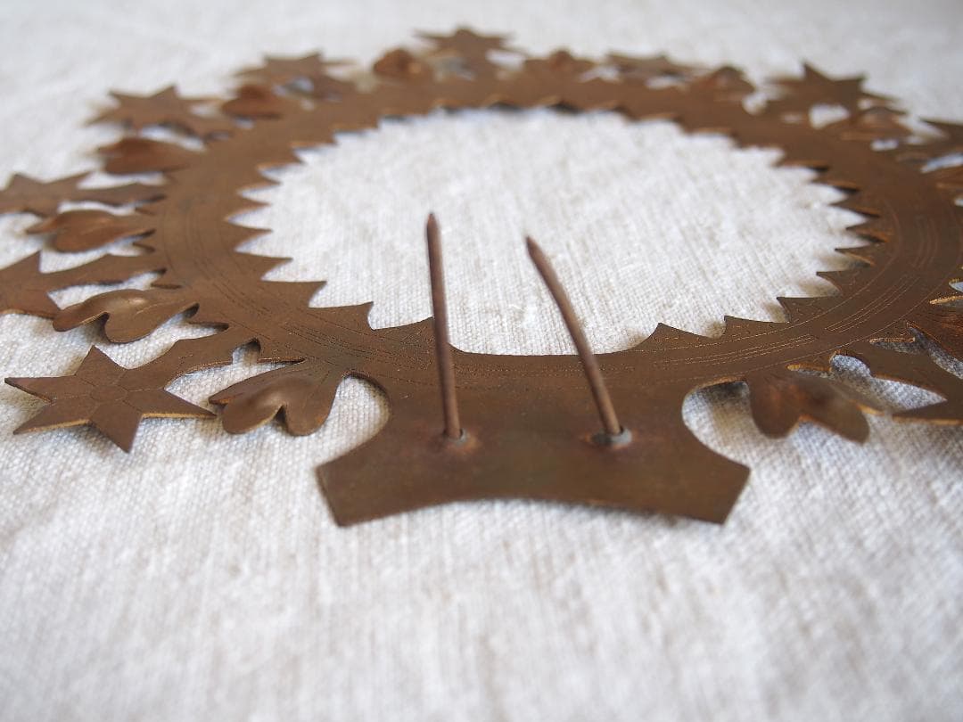 聖母マリア像 星のついた光輪 クラウン 直径25cm カトリック彫像用/K346