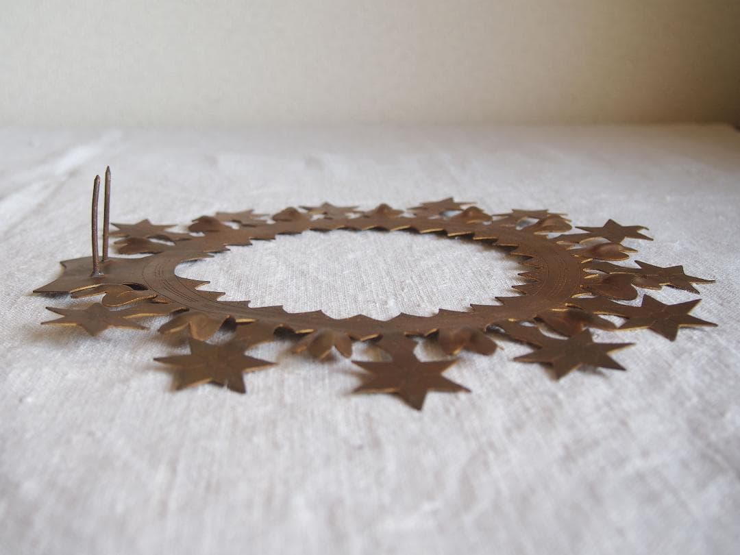 聖母マリア像 星のついた光輪 クラウン 直径25cm カトリック彫像用/K346