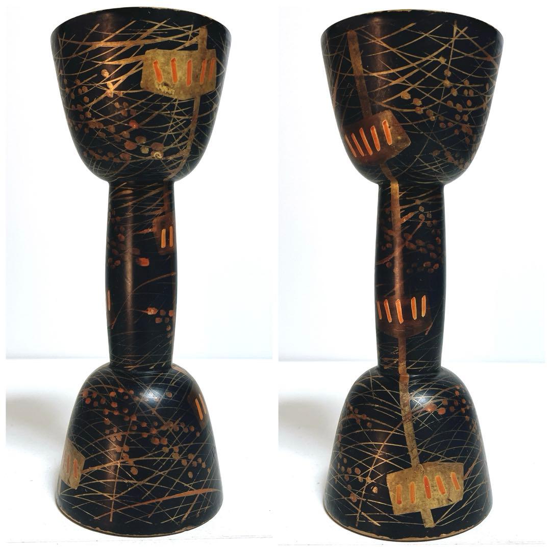 鼓　蒔絵　小鼓　胴　和楽器　漆塗り　伝統芸能　能 歌舞伎　金彩