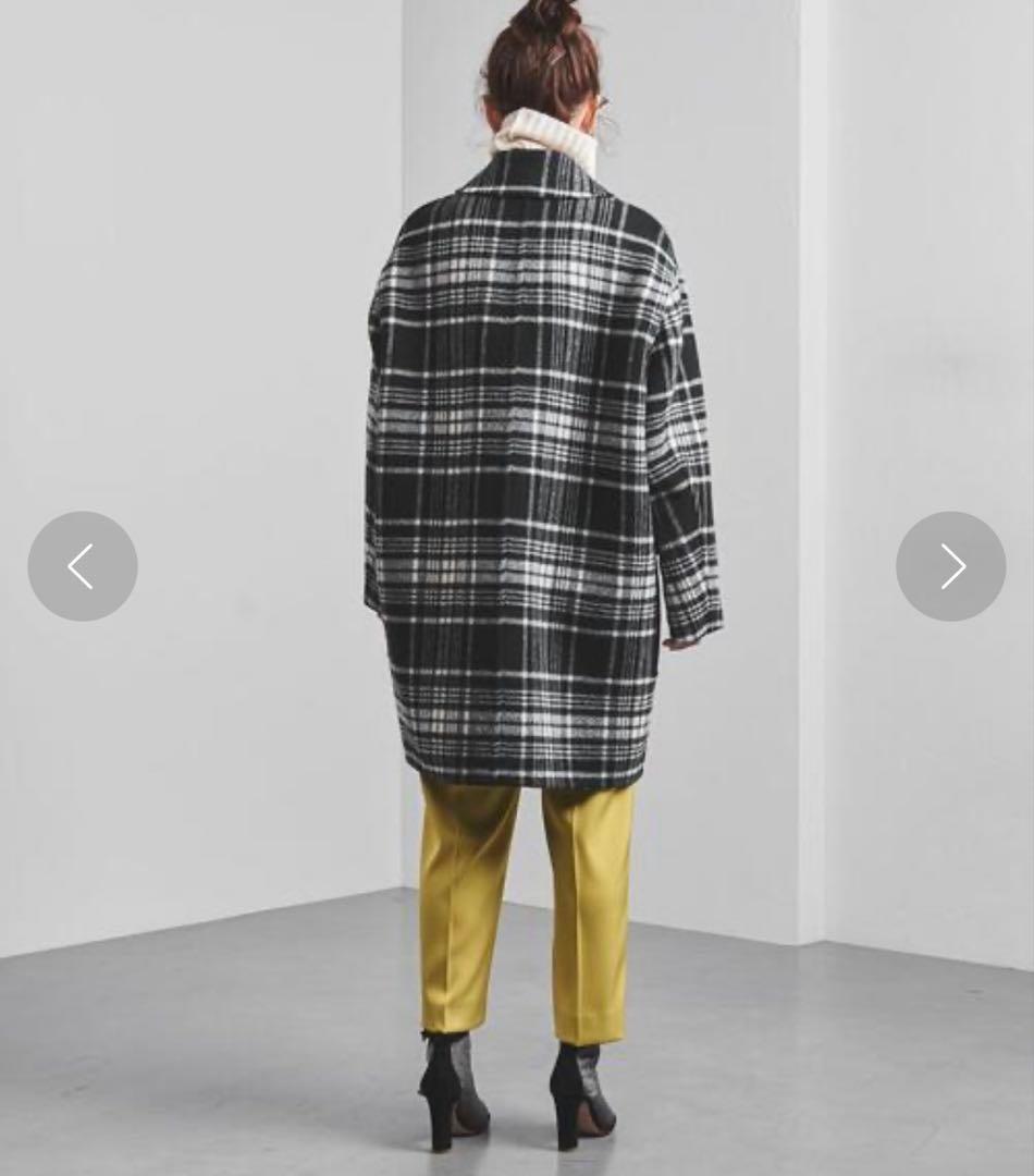 日本製【UNITED ARROWS】ウールナイロン2ポケットハーフコート　38