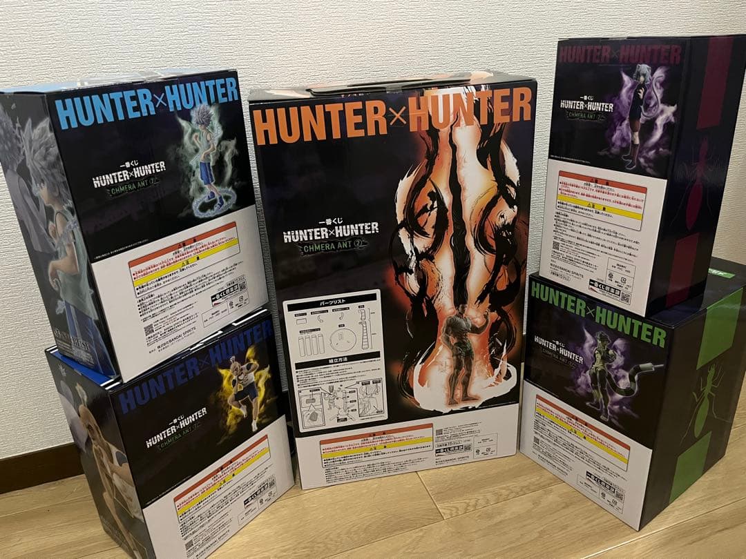 一番くじ HUNTER×HUNTER A、B、D、E、ラストワン賞5点セット