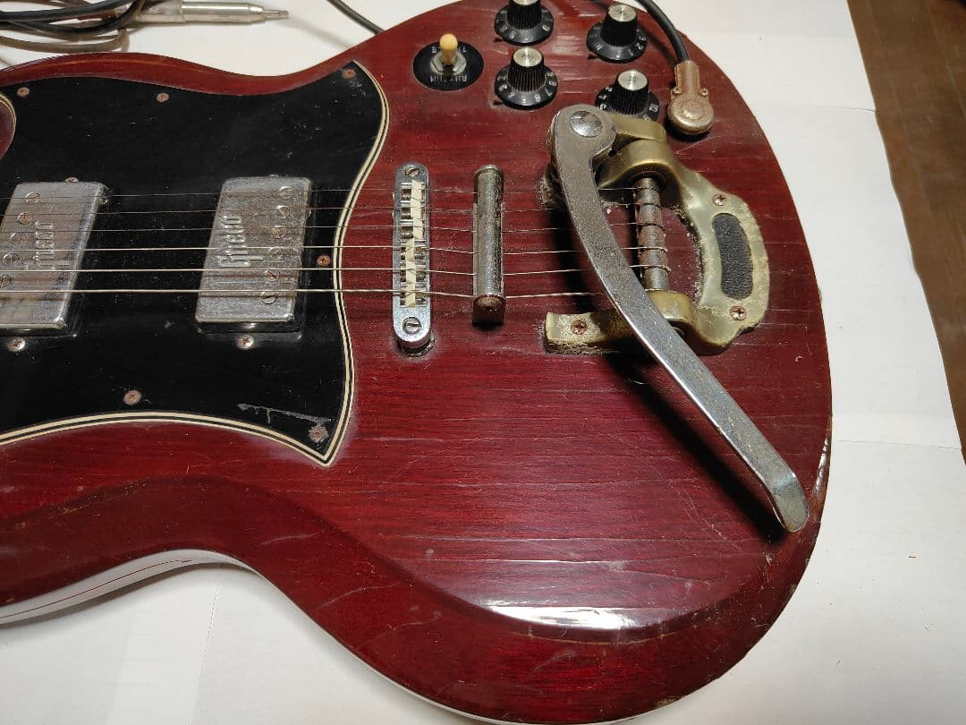 Greco SGスタイル エレキギター バーガンディ MADE IN JAPAN