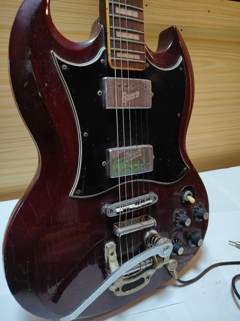 Greco SGスタイル エレキギター バーガンディ MADE IN JAPAN