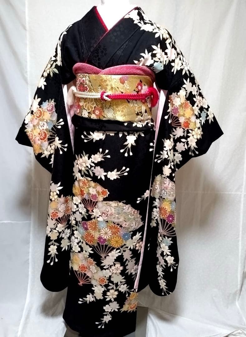 正絹振袖　袋帯　長襦袢　小物セット　 18ー4