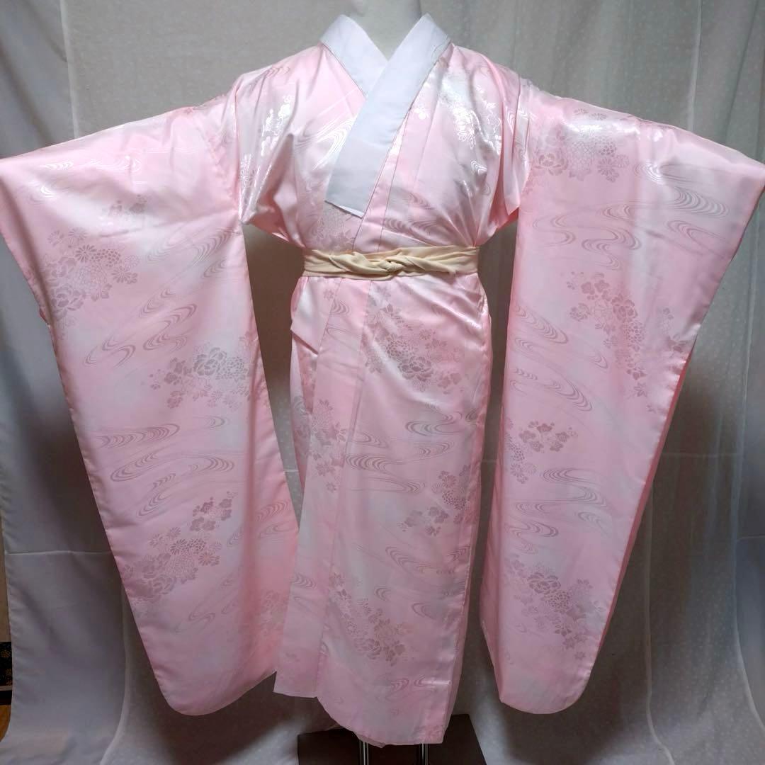 正絹振袖　袋帯　長襦袢　小物セット　 18ー4