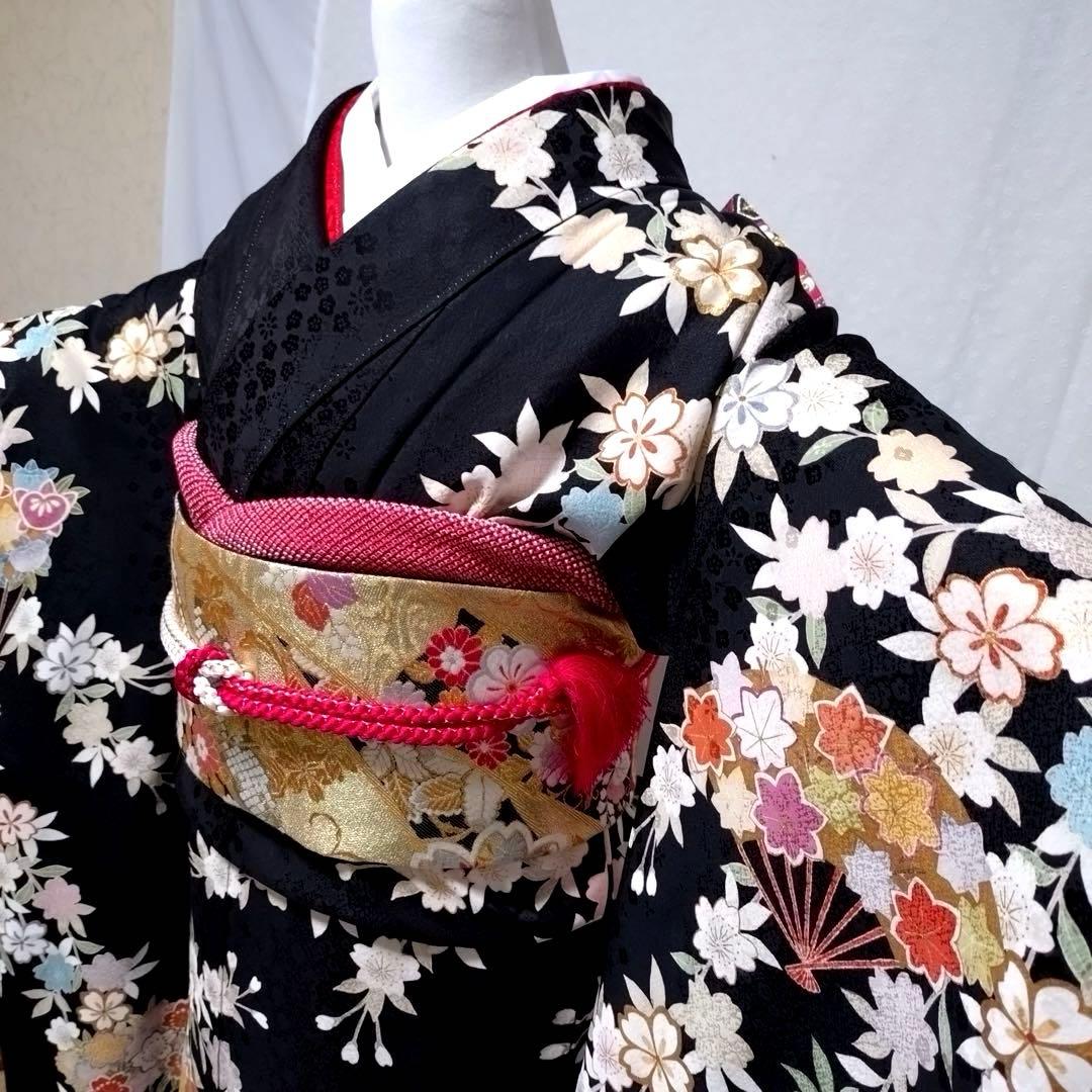 正絹振袖　袋帯　長襦袢　小物セット　 18ー4