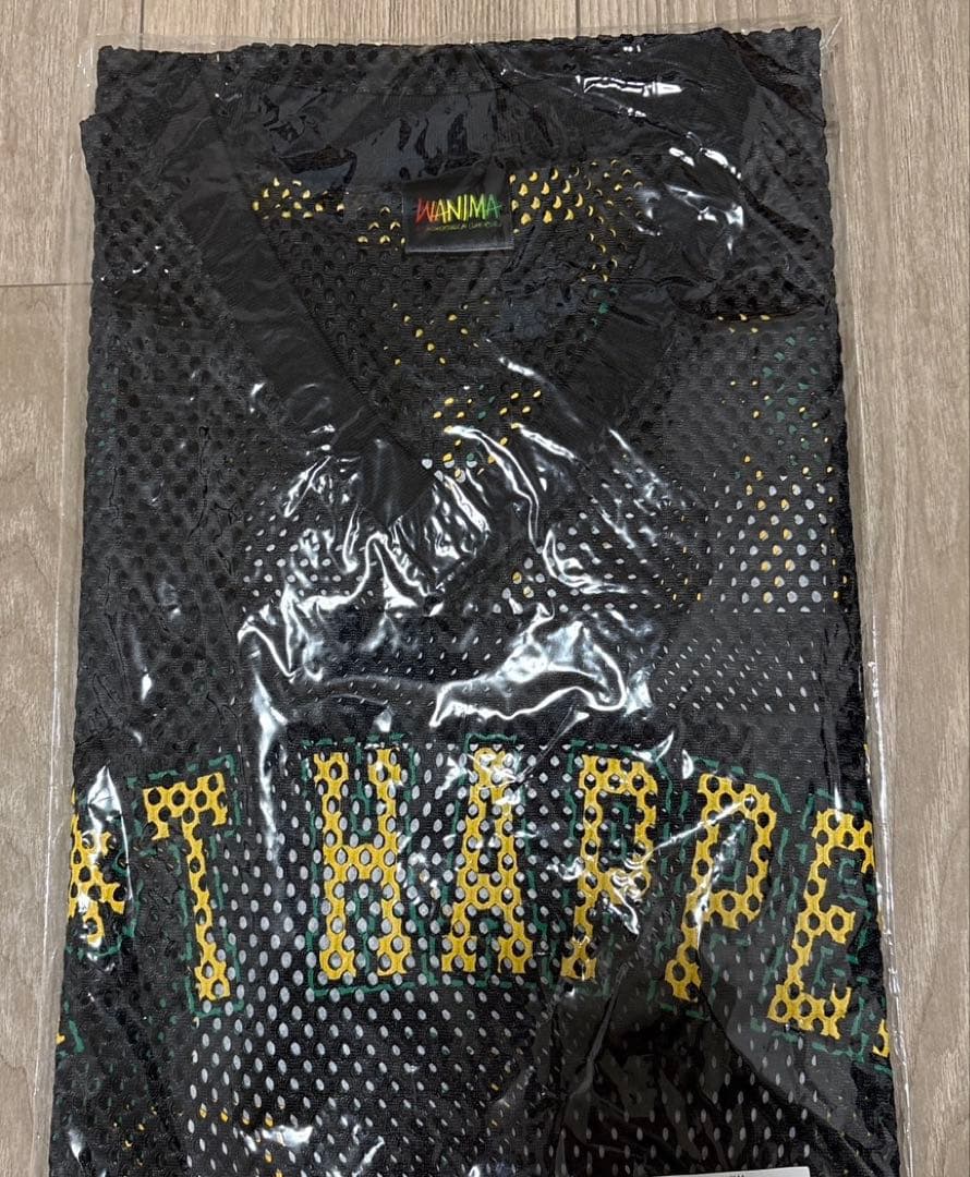 WANIMA football シャツ ブラック　新品未開封　L/XL