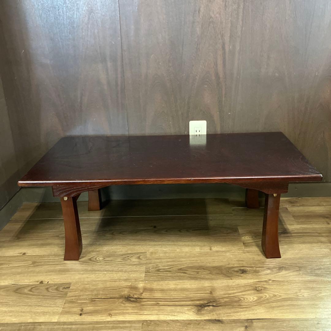 B-2 座卓 文机 和家具 栓 セン 折りたたみ脚 ローテーブル 昭和レトロ