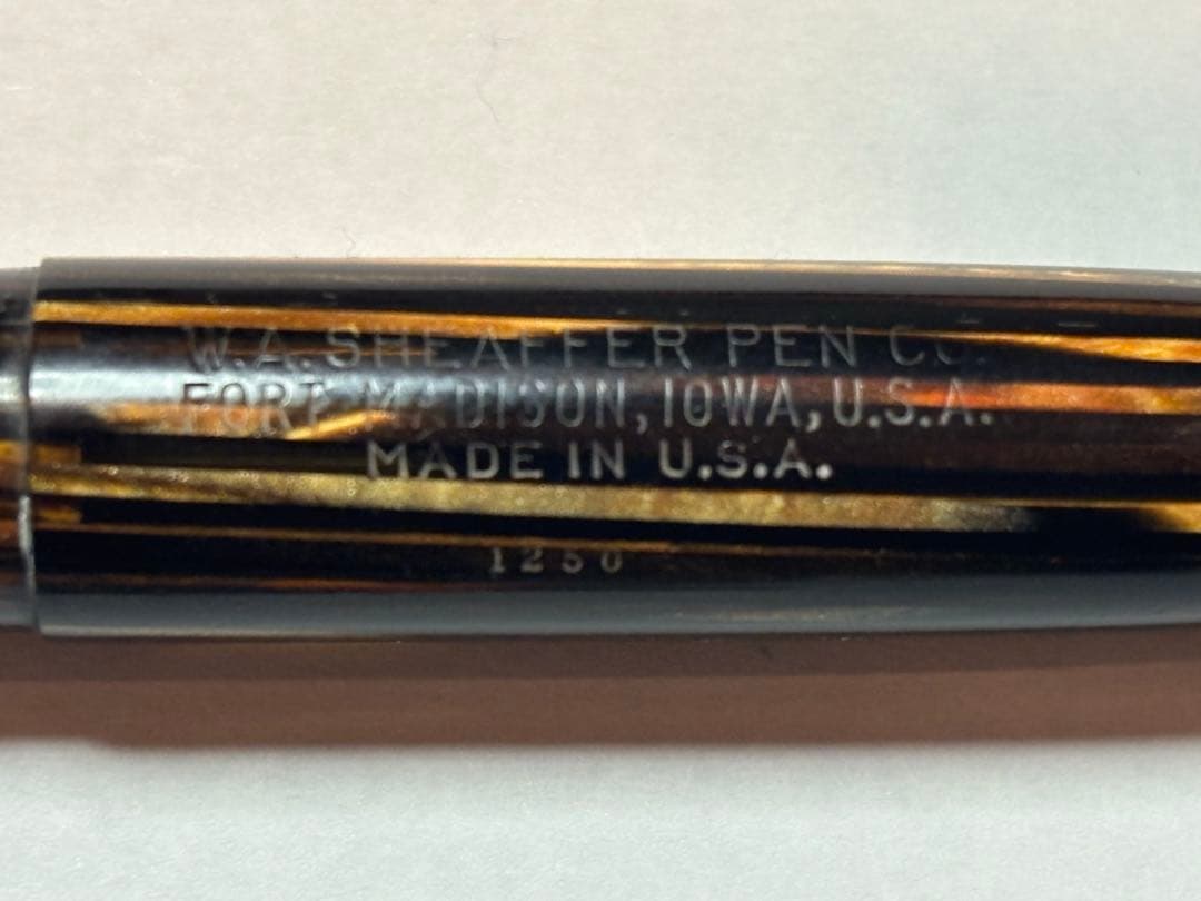 貴重1940年代 Golden Brown Sheaffer ヴィンテージ万年筆