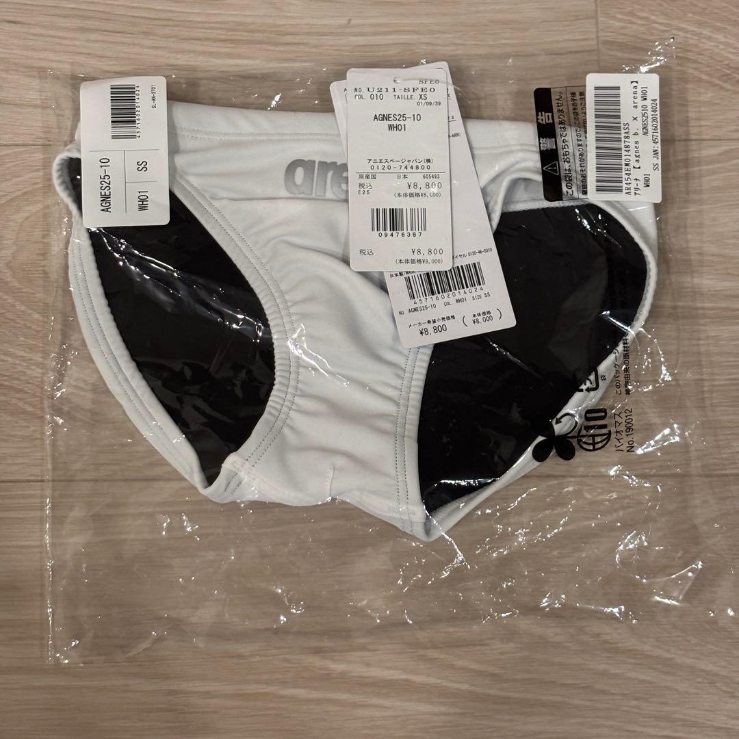 アリーナ arena アニエスべー agnès b. 競泳水着 ホワイト