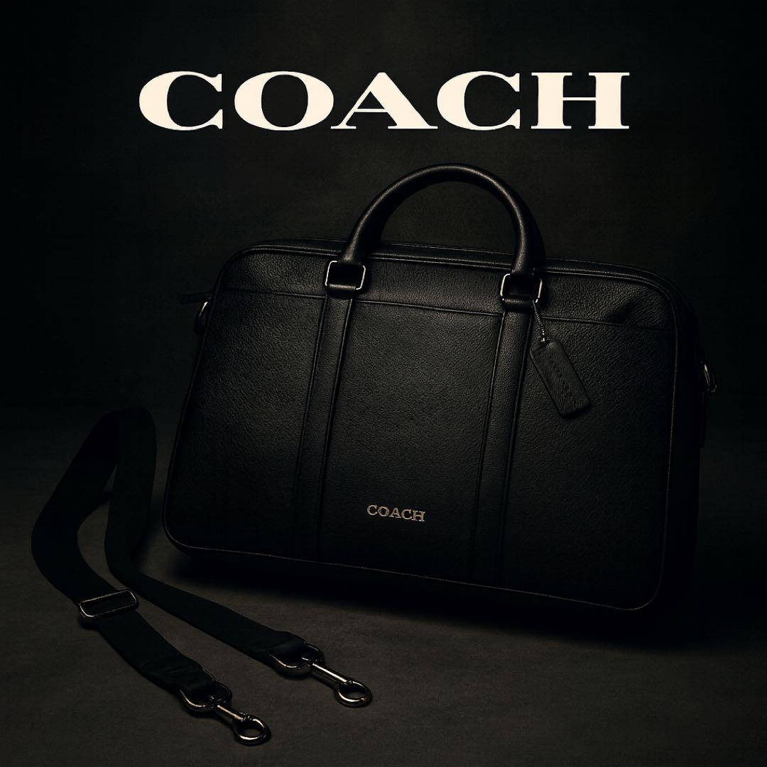最終値下げ COACH ビジネスバッグ ブラック