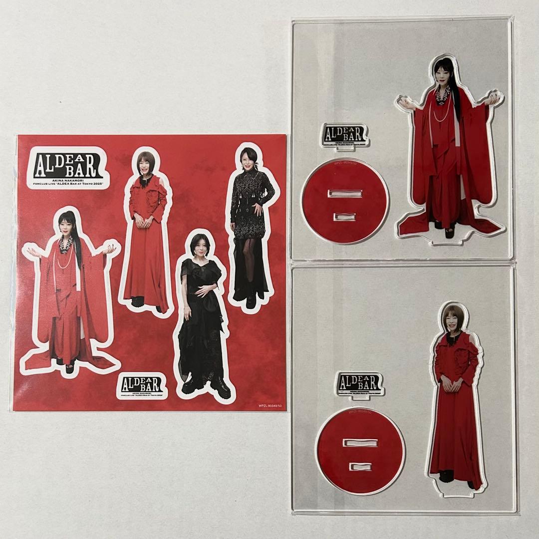 中森明菜ALDEA Bar at Tokyo 2025アクスタ2体とステッカーA