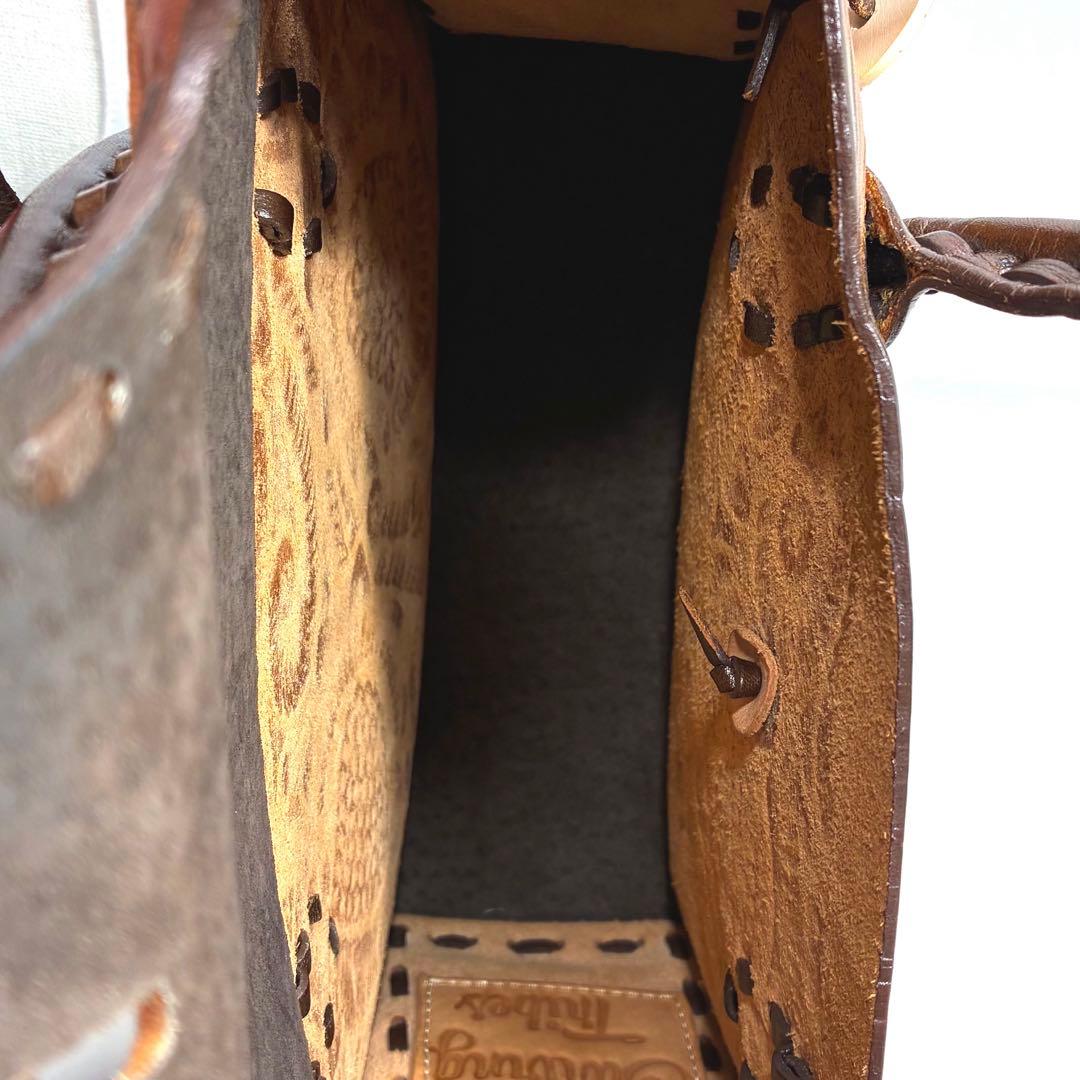 Carving tribes Maestra S ハンドバッグ ブラウン レザー