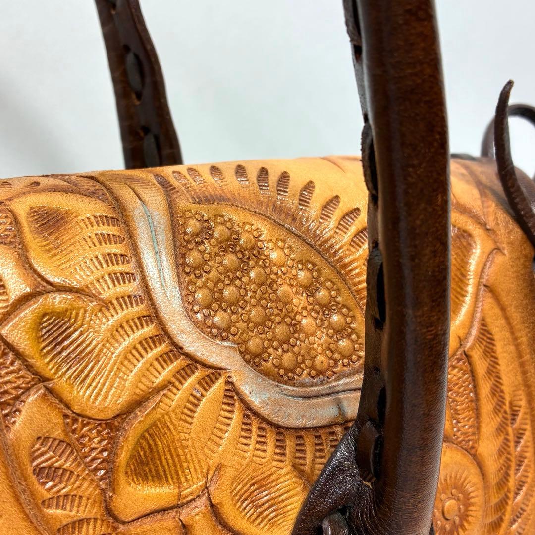 Carving tribes Maestra S ハンドバッグ ブラウン レザー