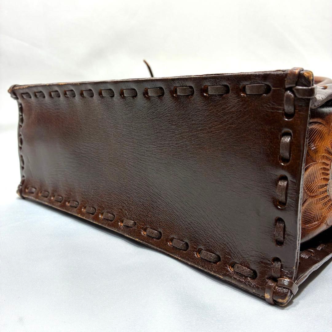 Carving tribes Maestra S ハンドバッグ ブラウン レザー
