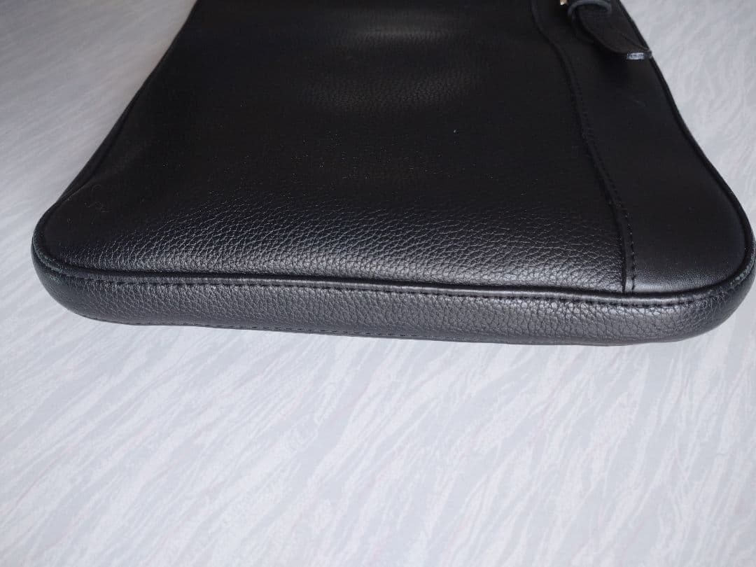 ロンシャン 本革 ショルダーバッグ ブラック