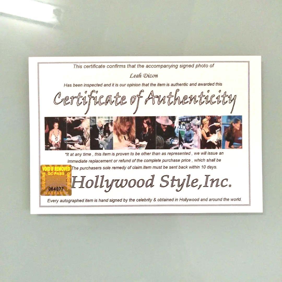 セール中…リア・ディゾン直筆サイン入り2Lサイズ写真…Leah Dizon…