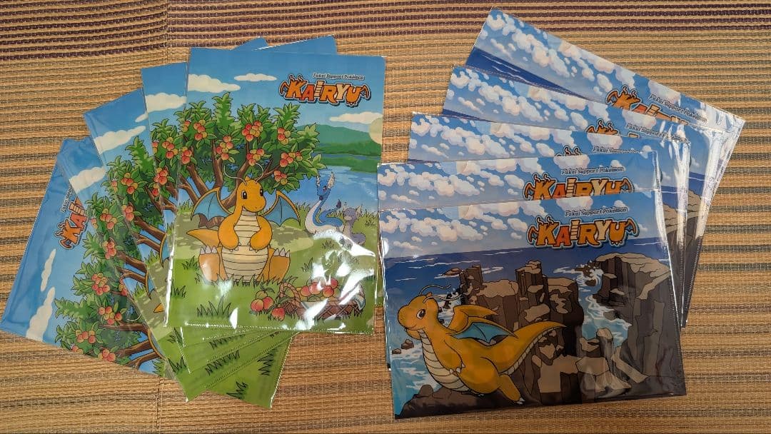 【福井県限定】カイリュー クリアファイル 新品未開封 2種コンプ 計10枚セット