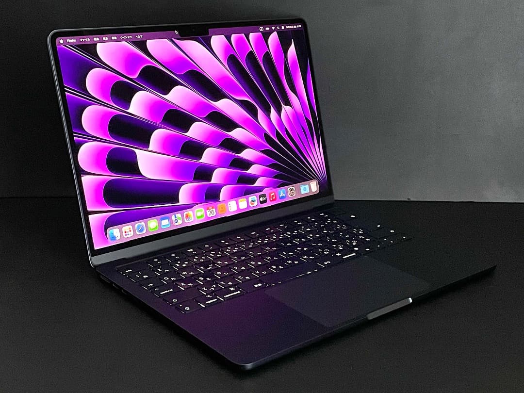 【美品】MacBook Air （M2, 2022）13.6㌅ ミッドナイト