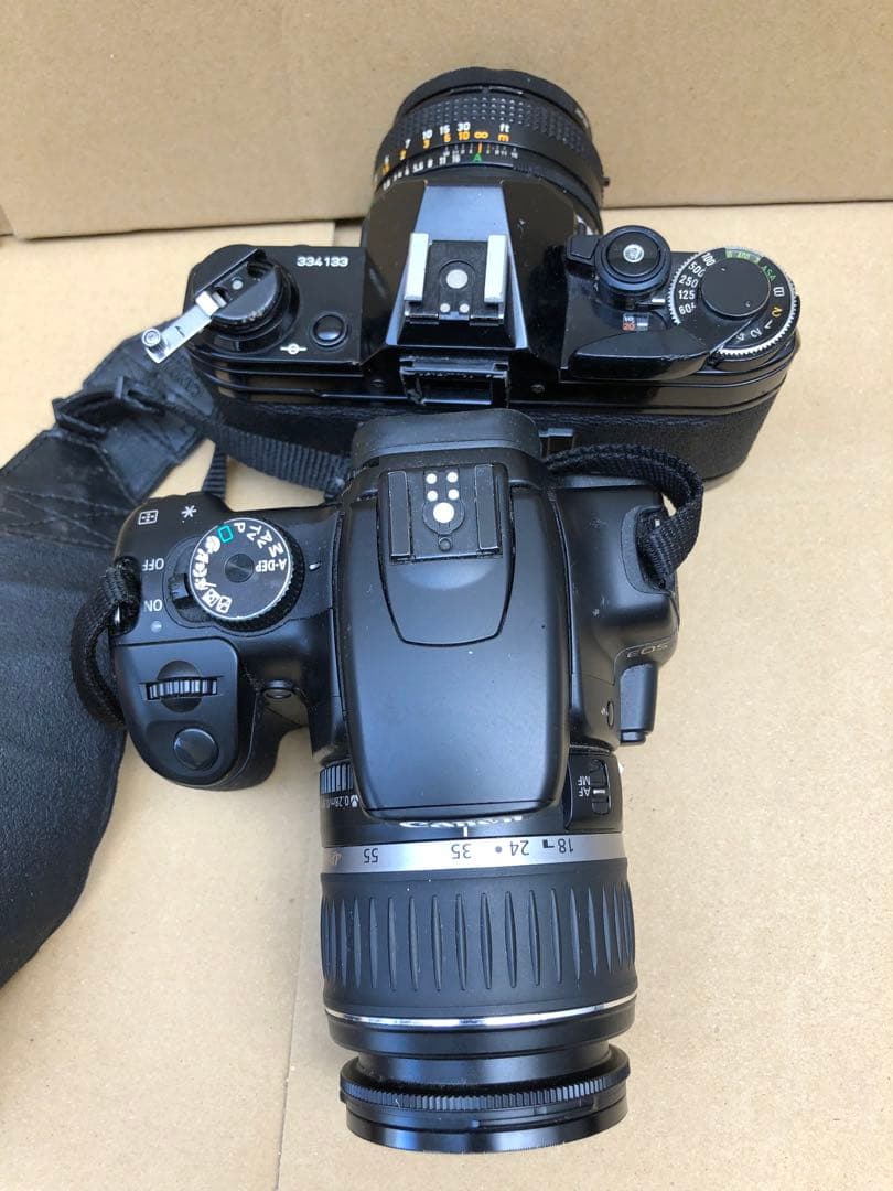 フィルムカメラ CANON AE-1 & Canon EOS Kiss Digital X