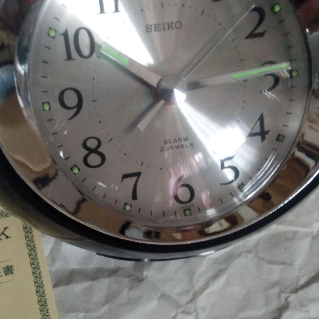 SEIKIO・ゼンマイ目覚まし時計・未使用・日本製。