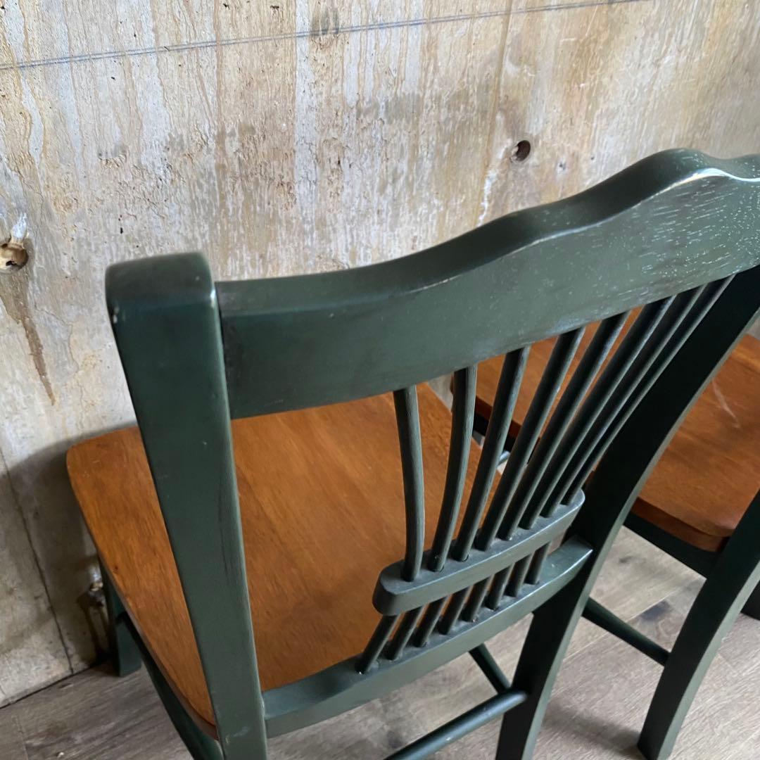 カントリースタイル　ダイニングテーブルセット　チェア　シャビー　レトロ